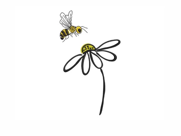 Bee and Daisy: A Sweet Embroidery Design for Etsy Shops