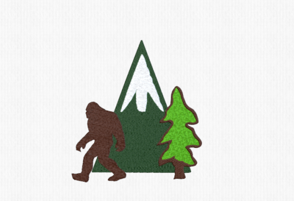 Bigfoot in the Mountains: A Holiday Embroidery Review