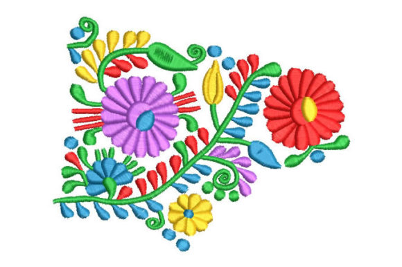Review: Colorful Flowers with Green Leaves for Sweatshirts