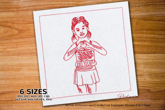 Review: Cute Girl Making a Heart Design