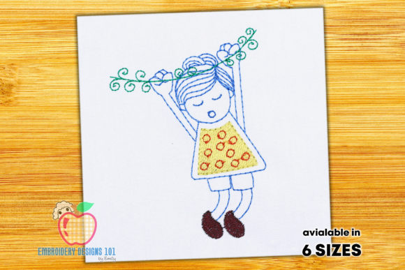 Review: Girl Hanging from Branch Embroidery