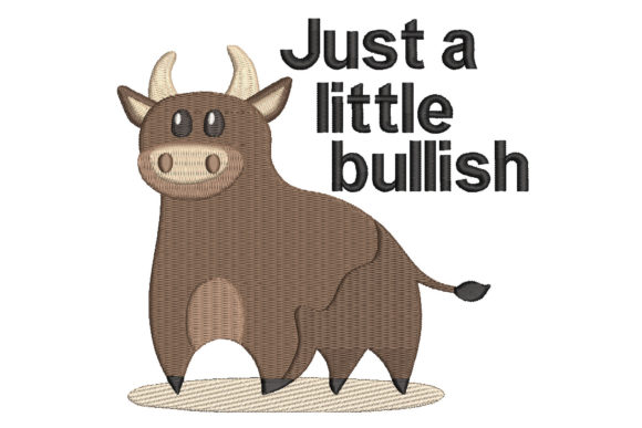 Review: Just a Little Bullish Cute Bull Embroidery