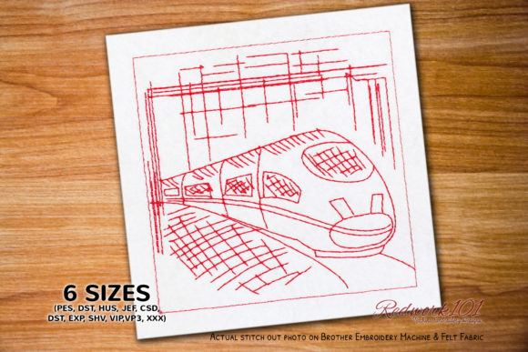 Reviewing Electric Train for Holiday Embroidery