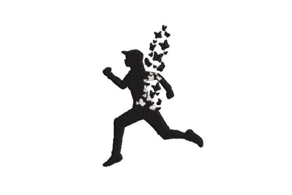 Runner Silhouette with Butterflies: A Designer’s Review