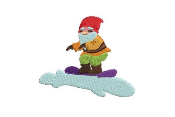 Snowboarding Gnome: A Winter Embroidery Review